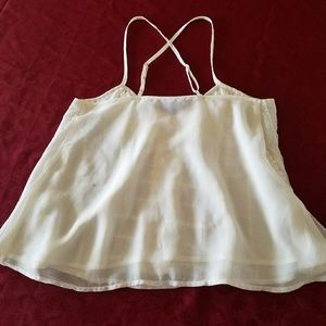 American Eagle Outfitters Tops - White Lace Cropped Tank Top American Eagle Outfitters Tops - White Lace Cropped Tank Top